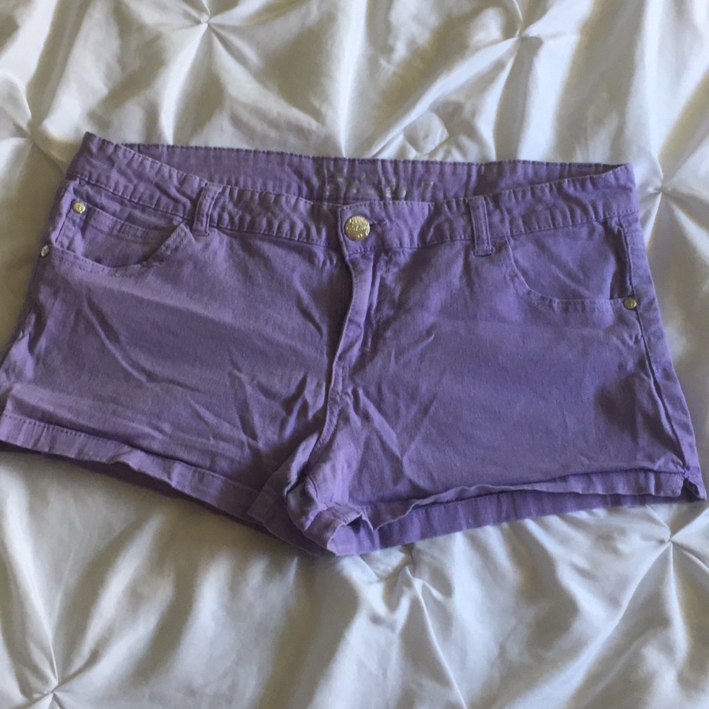 Purple shorts